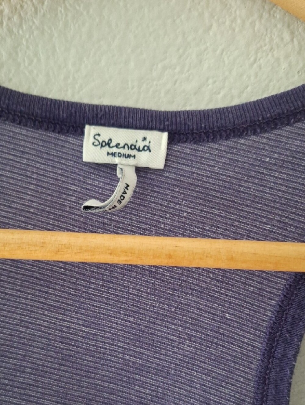 Splendid Purple Striped Racerback Tank - Picture 2 of 4